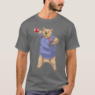 Camiseta Jugador de balonmano con oso Balonmano