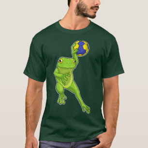 Camiseta Jugador de balonmano de rana Balonmano 1