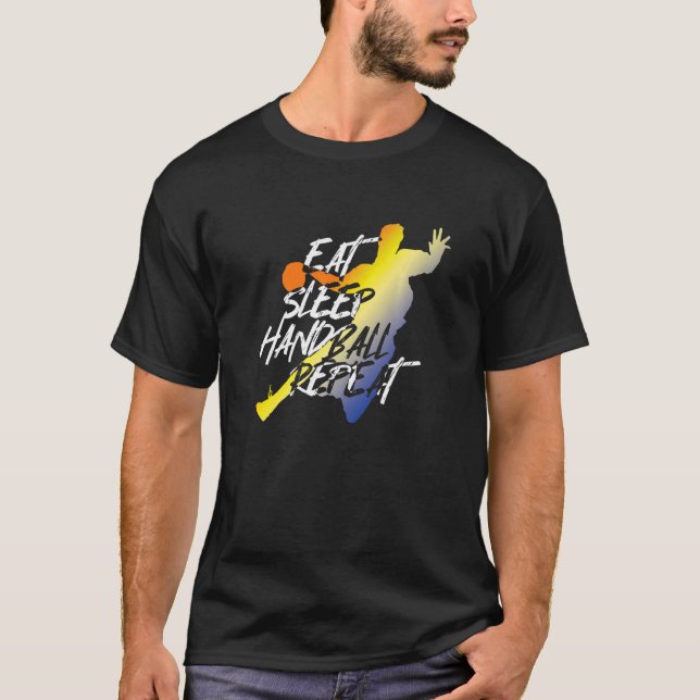 Camiseta Jugador de balonmano de sueño de Comer (Anverso)
