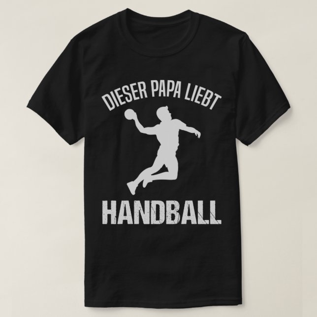 Camiseta Jugador de balonmano Deportivo de balonmano Papá C (Diseño del anverso)