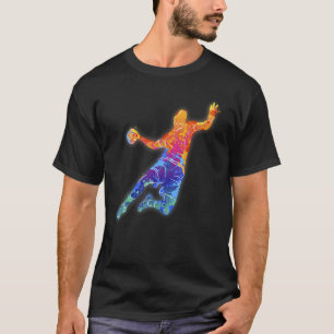 Camiseta Jugador de balonmano luminoso para fanáticos del b