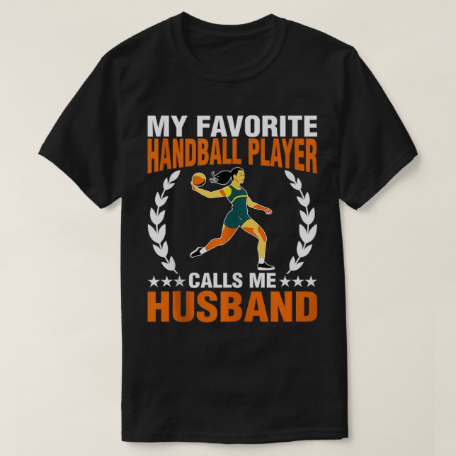 Camiseta Jugador De Balonmano Me Llama Hus Sports Lover Exp (Diseño del anverso)