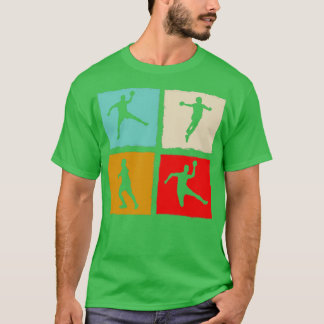 Camiseta Jugador de balonmano Retro Bolas de mano Vintage