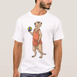 Camiseta Jugador de balonmano suricata Deportes de balonman