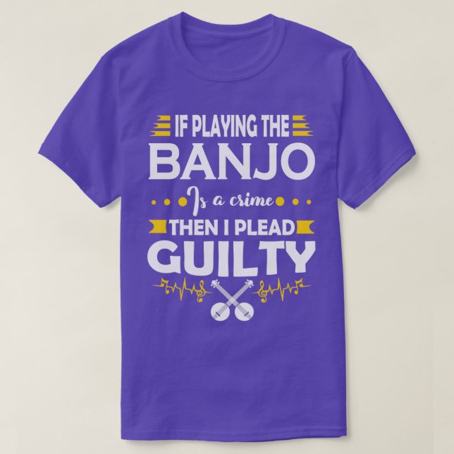 Camiseta Jugador de banjo liderando una cita de culpabilida (Diseño del anverso)