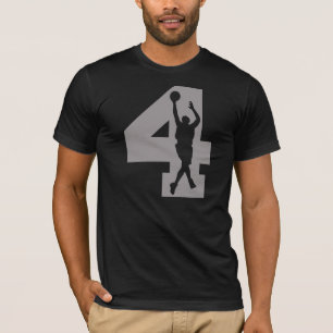 Camiseta Jugador de básquet del número 4
