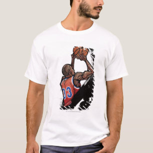 Camiseta Jugador de básquet que celebra la bola