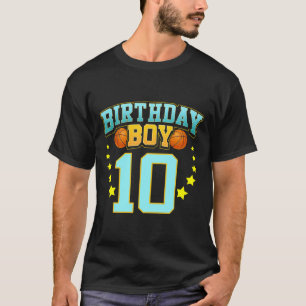 Camiseta Jugador de básquetbol de 10 años décimo cumpleaños