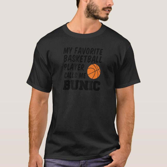 Camiseta Jugador de básquetbol favorito de los hombres me l (Anverso)