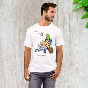 Camiseta Jugador de béisbol atrapando pelota en medio de un