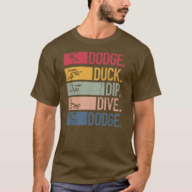 Camiseta Jugador de béisbol Ball Game Dodgeballer Dodge Dud (Anverso)
