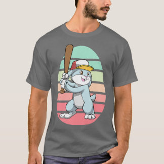Camiseta Jugador de Béisbol Bunny Easter Day Cute Sports