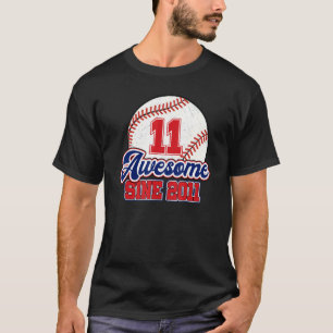 Camiseta Jugador de Béisbol de 11 años de edad con cosecha