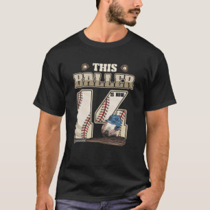 Camiseta Jugador De Béisbol De 14 Años