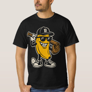 Camiseta Jugador de béisbol de banana amante de la fruta pr