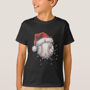 Camiseta Jugador de béisbol de Navidad Santa Deportes