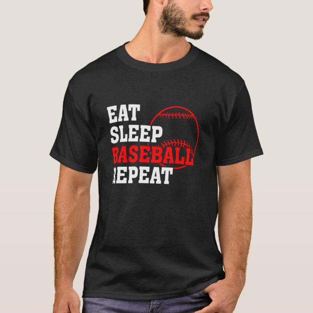 Camiseta Jugador de béisbol de repetición de béisbol Etepat (Anverso)