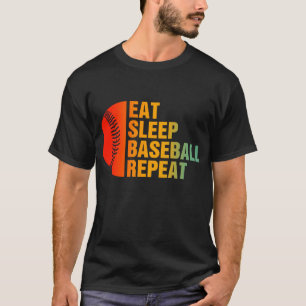 Camiseta Jugador de béisbol de repetición de sueño