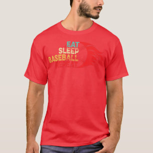 Camiseta Jugador De Béisbol De Repetición Del Sueño Funny V