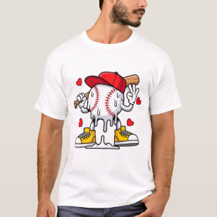 Camiseta Jugador de béisbol divertido humor deportivo fanát