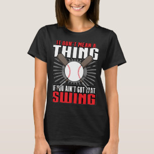 Camiseta Jugador de Béisbol Divertido Regalos A Mujeres Ado