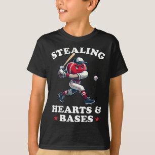 Camiseta Jugador de béisbol el día de San Valentín Robando 