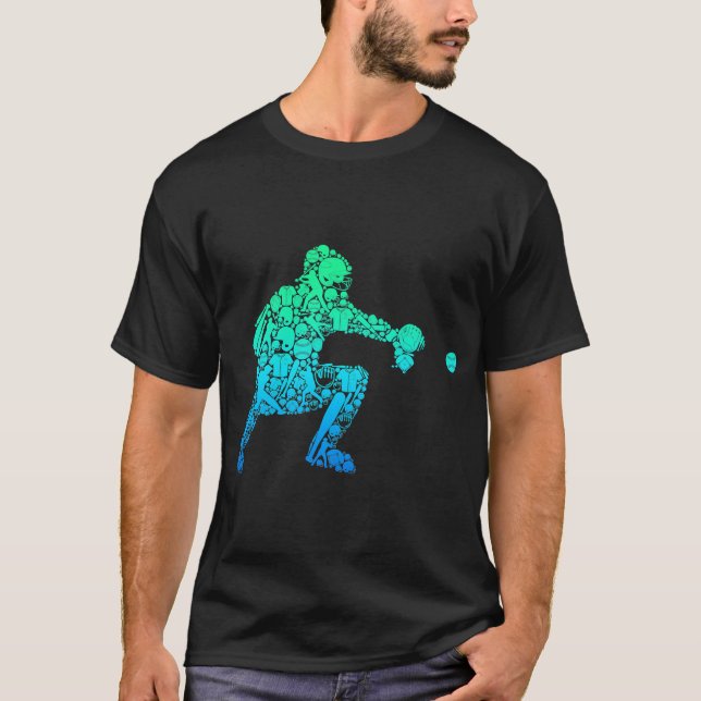 Camiseta Jugador de béisbol Juvenil Hombres Niños T-Shir (Anverso)