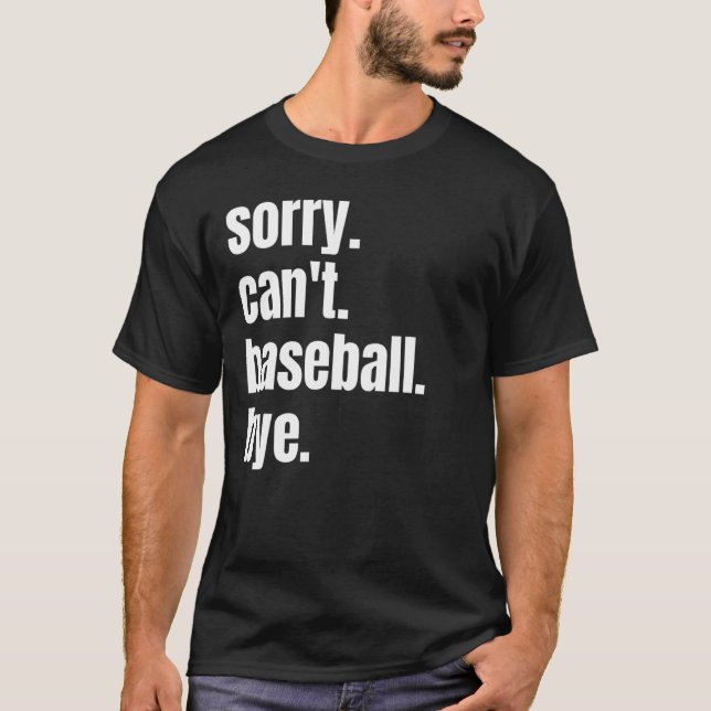 Camiseta Jugador de béisbol lamenta no poder adiós al béisb (Anverso)