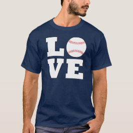 Camiseta Jugador de Béisbol LOVE o Equipo Deportivo Coach