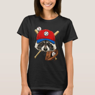 Camiseta Jugador de béisbol Mapache Lanzador Receptor Béisb