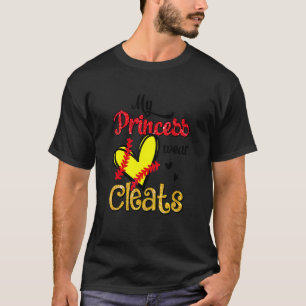 Camiseta Jugador de béisbol Mi Princesa lleva limpias Softb