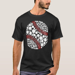 Camiseta Jugador de béisbol Polka Dot Día Internacional 8