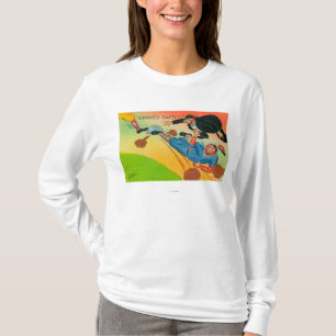 Camiseta Jugador de béisbol que resbala hacia la base,