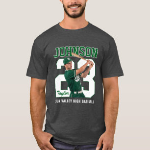 Camiseta Jugador de Béisbol Senior Número Foto Personalizad