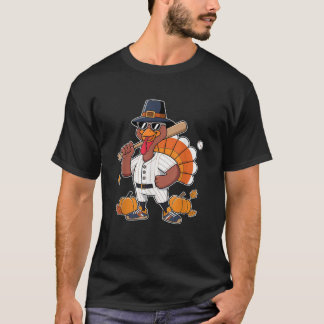 Camiseta Jugador de béisbol Turquía divertidos niños del Dí
