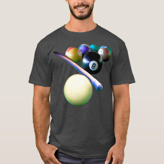 Camiseta Jugador de billar Billiard Balls Cue Snooker