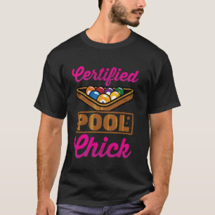 Camiseta Jugador de billar certificado - Chica de billar -