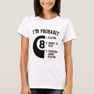Camiseta Jugador de billar de 8 baloncesto Regalo de Noveda