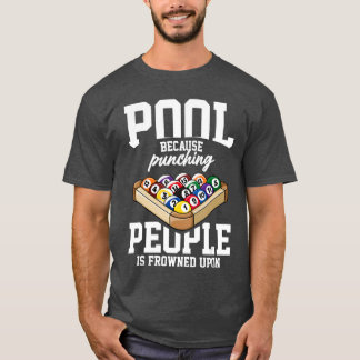 Camiseta Jugador de Billar Snooker Pool Juego Deportes Comp