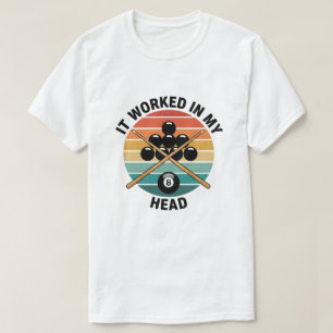 Camiseta Jugador de billar Vintage Billiards Funcionó en mi