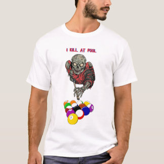 Camiseta Jugador de billar zombie Arte original