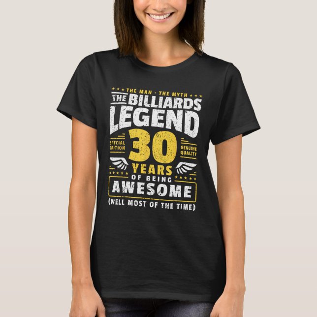 Camiseta Jugador de Billetes de 30 años Billia de 30 años (Anverso)