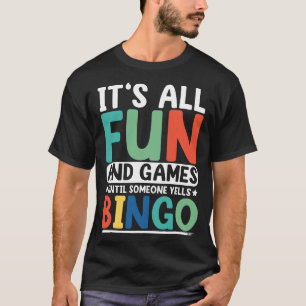 Camiseta Jugador de Bingo Caller Funny Gambling Lottery Bin