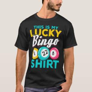 Camiseta Jugador De Bingo Este Es Mi Bingo Afortunado