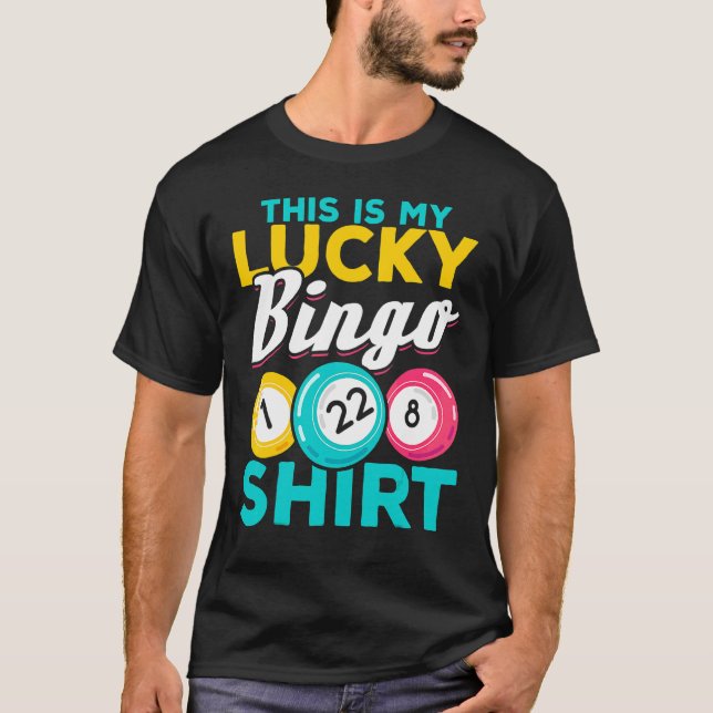 Camiseta Jugador De Bingo Este Es Mi Bingo Afortunado (Anverso)