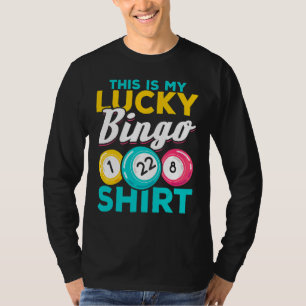 Camiseta Jugador De Bingo Este Es Mi Bingo Afortunado
