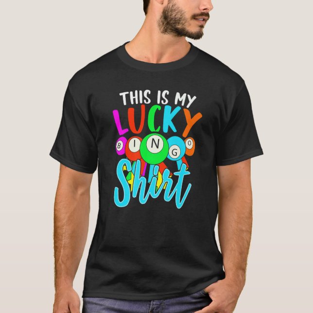 Camiseta Jugador de Bingo Gambling Lucky Bingo Lottery Bing (Anverso)