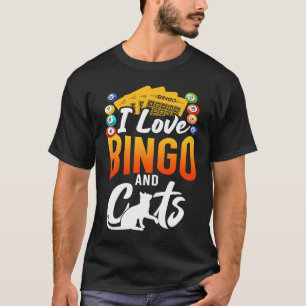 Camiseta Jugador De Bingo Gato Me Encanta Bingo Y Gatos