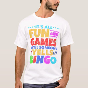 Camiseta Jugador de bingo jugador de juegos de azar Lottery
