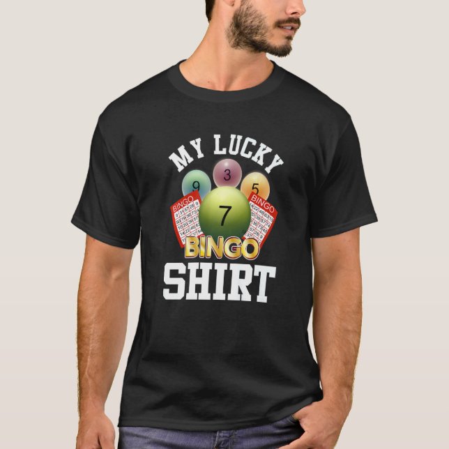 Camiseta Jugador de Bingo Mi Bingo Afortunado (Anverso)